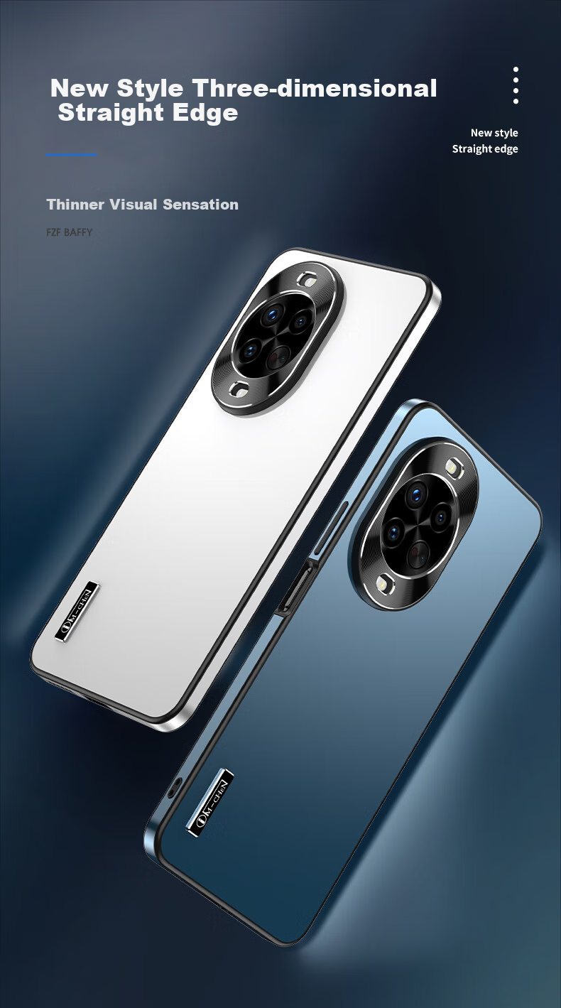 Чехол для Huawei Nova 14 Pro IM-CHEN, силиконовый, противоударный, с защитой камеры, синий
