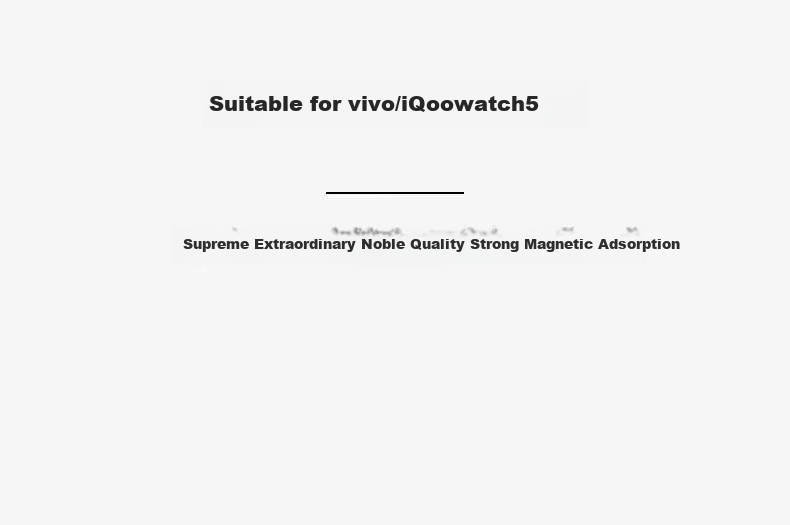 Ремешок Iboann для Vivo Watch 5, из нержавеющей стали, умный спортивный ремешок для часов IQOO Watch 5, силиконовый с магнитной застежкой, черный