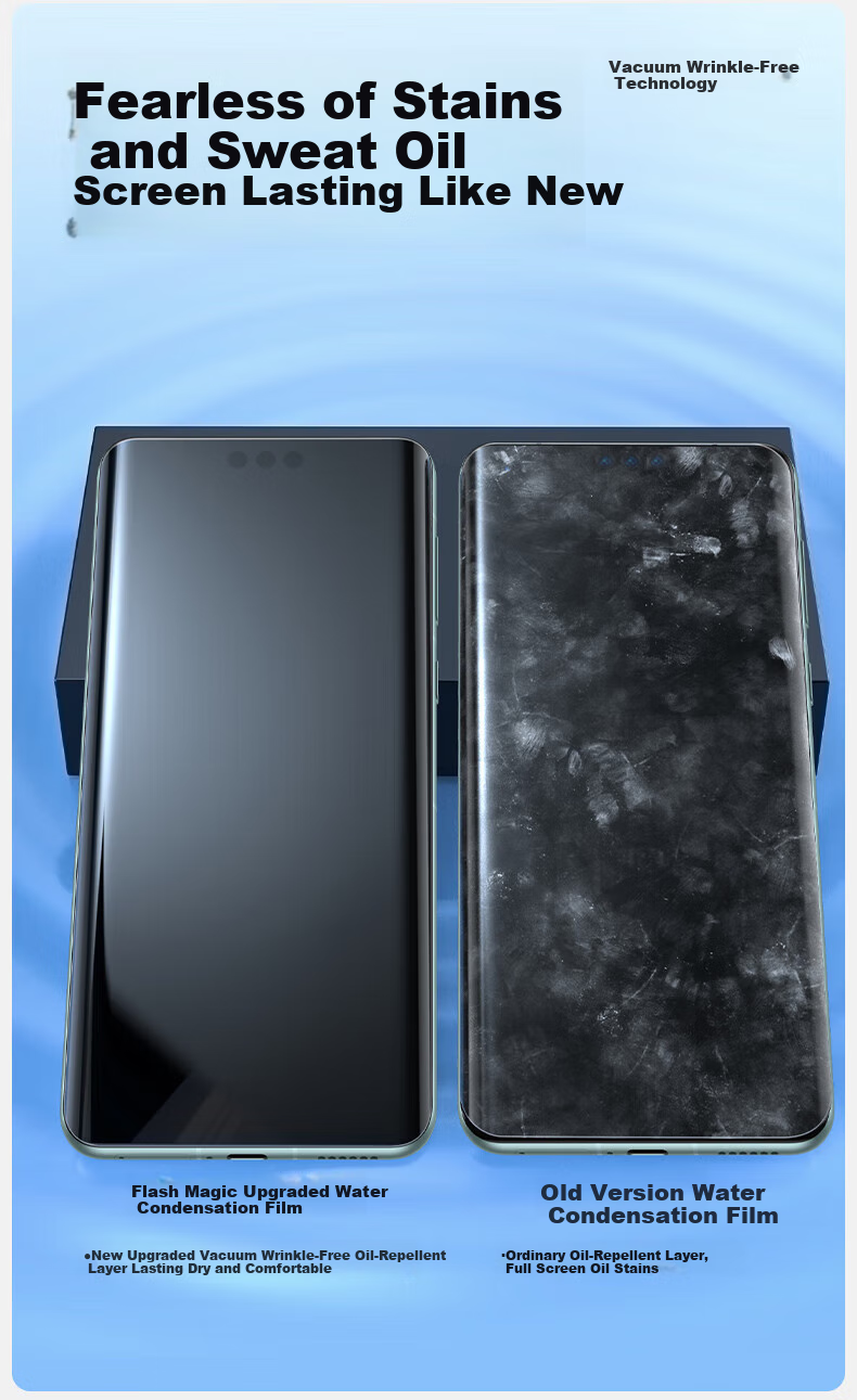 Защитная пленка для экрана Huawei Mate60 Pro/Mate60 Pro+/RS, гидрогелевая, противоударная, отпечатки пальцев, полное покрытие, 2 шт.