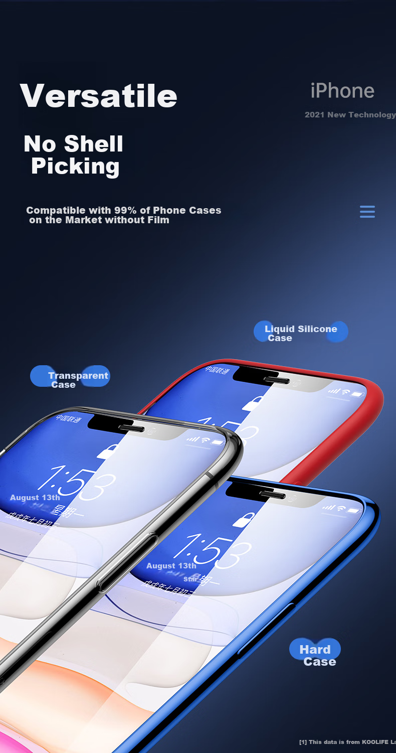 Защитное стекло для экрана KOOLIFE для Apple iPhone XR/11, ультратонкое, полное покрытие, HD Clear, защита от царапин, защита от отпечатков пальцев