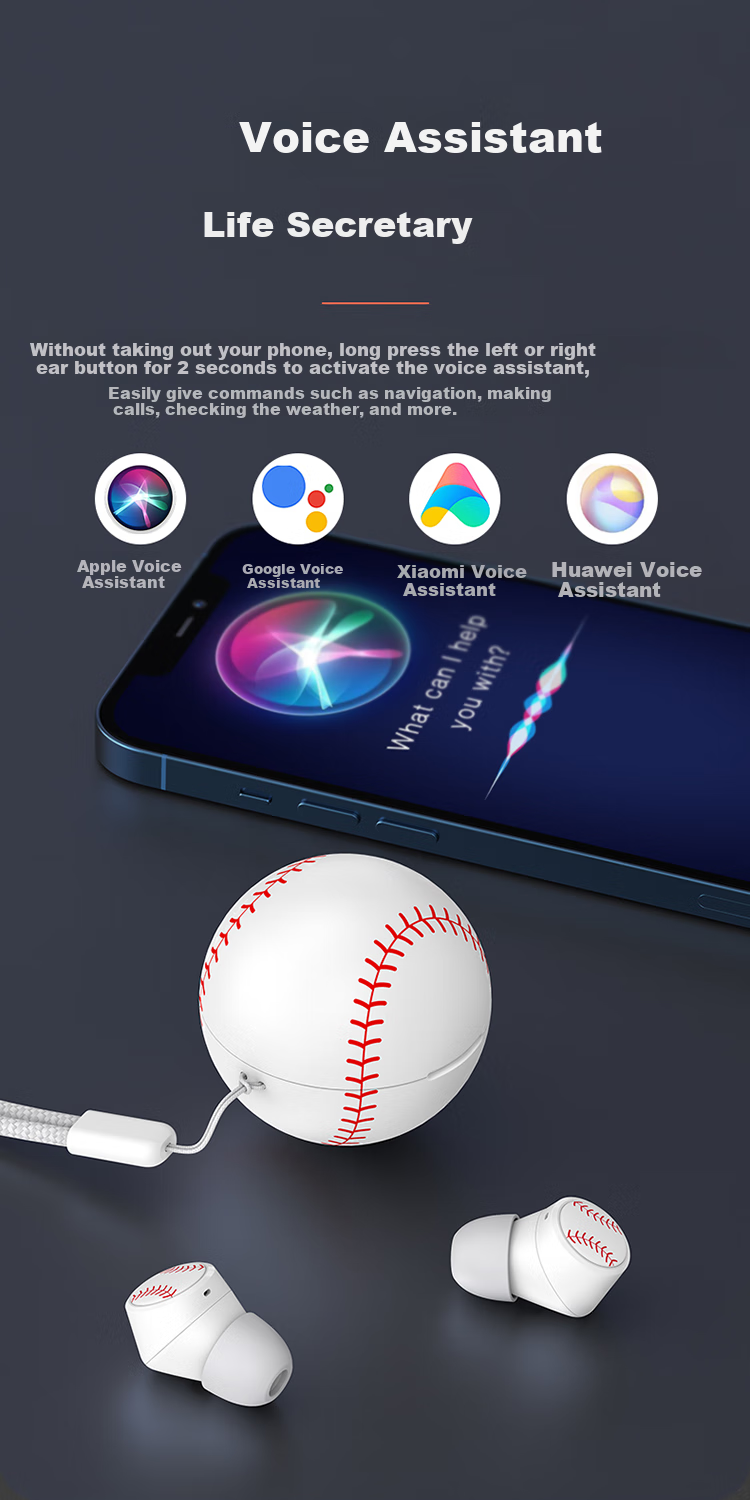 Беспроводные наушники EMEY T5 Bluetooth, спортивные, игровые, внутриканальные с шумоподавлением и долгим временем работы, совместимы с телефонами Apple, Xiaomi, Huawei