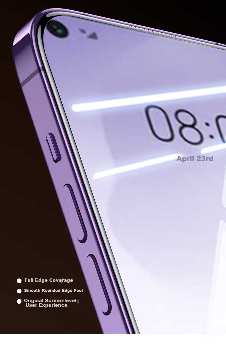 Защитное стекло Baozou для Huawei Nova 7 SE, полное покрытие, HD, противоударное, пылезащитное