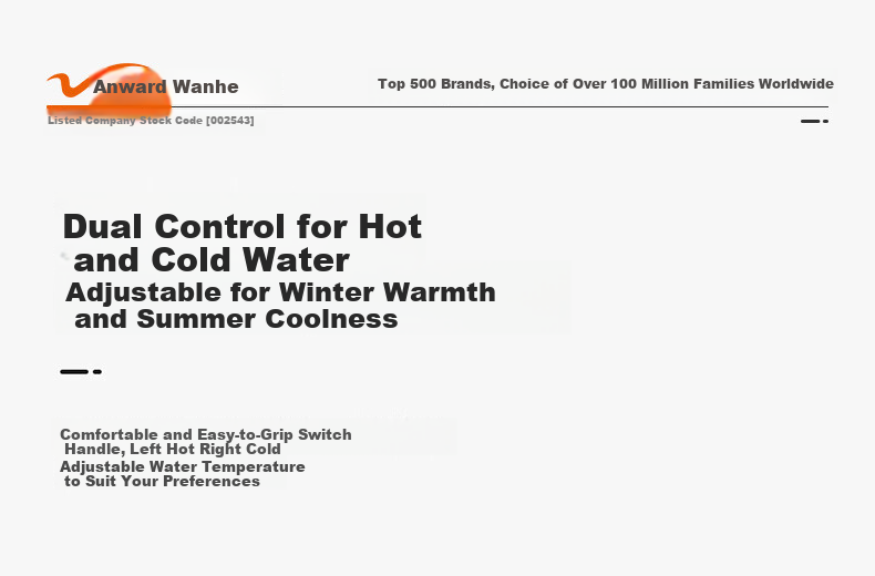 Смеситель для душа Vanward, настенный, с наружным монтажом, для холодной и горячей воды, переключатель душа, кран для ванной комнаты