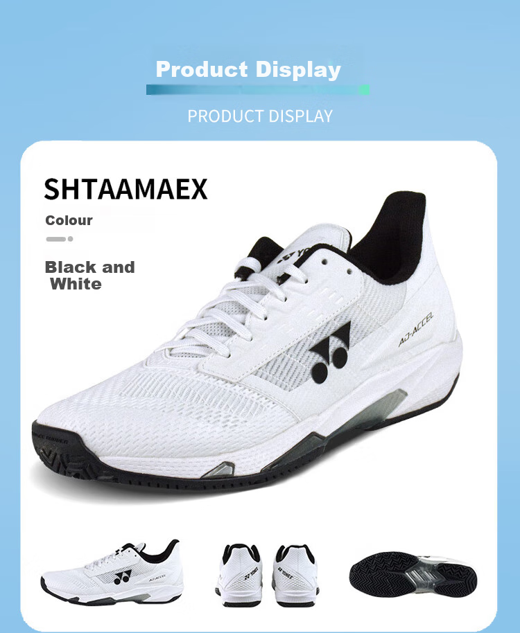 Кроссовки YONEX для тенниса, дышащие, с амортизацией, нескользящие, износостойкие, SHTAALGEX, белые, размер 37