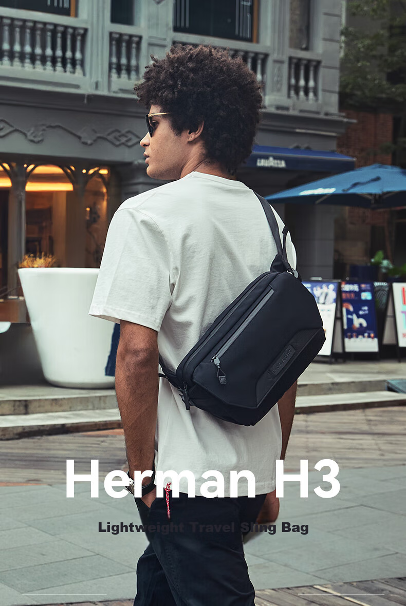 Мужская сумка через плечо NAYO SMART Herman H3, повседневная, спортивная, для путешествий, из нейлона, серо-зеленая