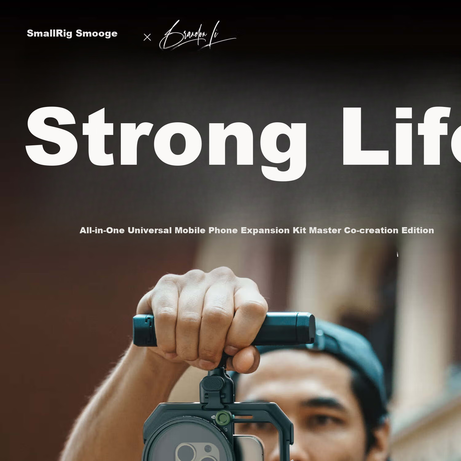 Комплект для видеоблогинга SmallRig 4596 Brandon Li Co-Created All-In Professional Live Streaming Phone Cage