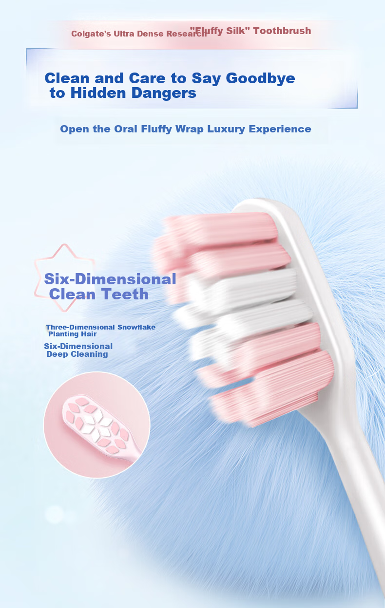 Зубная щетка Colgate Velvet Clean, ультрамягкая, 2 шт.