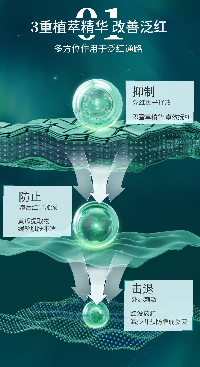 百植萃舒缓提亮肤色保湿亮颜小绿瓶精华液十周年礼盒