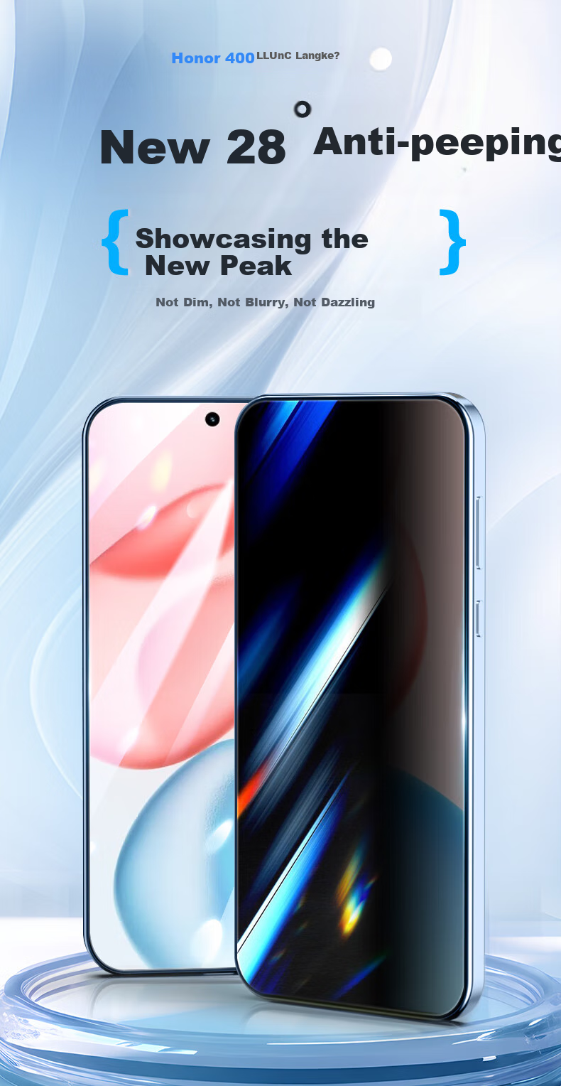 Защитная пленка LLUNC для Honor 400/400Pro, 2 шт., противоударное закаленное стекло, антибликовое, анти-отпечатки, ультратонкое