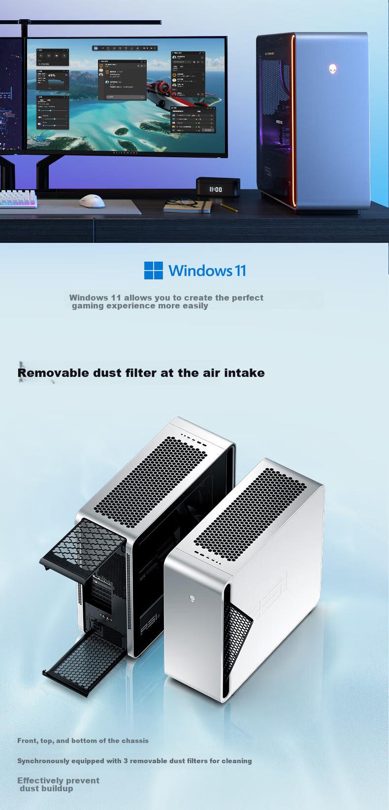 Игровой настольный компьютер Alienware Area-51 Legend, Intel Core Ultra 9, 64 ГБ ОЗУ, 2 ТБ SSD, RTX 5080, Windows 11 Home