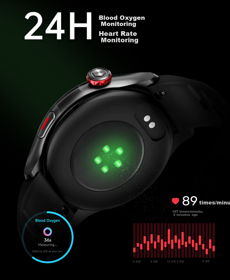 Смарт-часы KPEP R1G с GPS, измерением пульса и кислорода, AMOLED-экран 1.43", водозащита 5 АТМ, белый