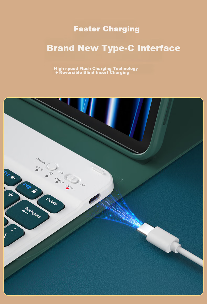 Чехол-книжка B.O.W Hangshi HC036K для iPad Air 4/Air 5, 10.9 дюйма, фиолетовый