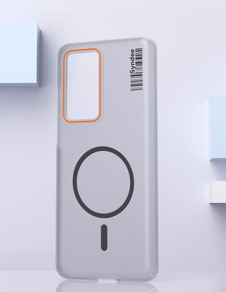 Противоударный чехол Baozou Magnetic Soft Sand для Huawei P40 Pro, прозрачный, тонкий, с защитой от отпечатков пальцев, белый