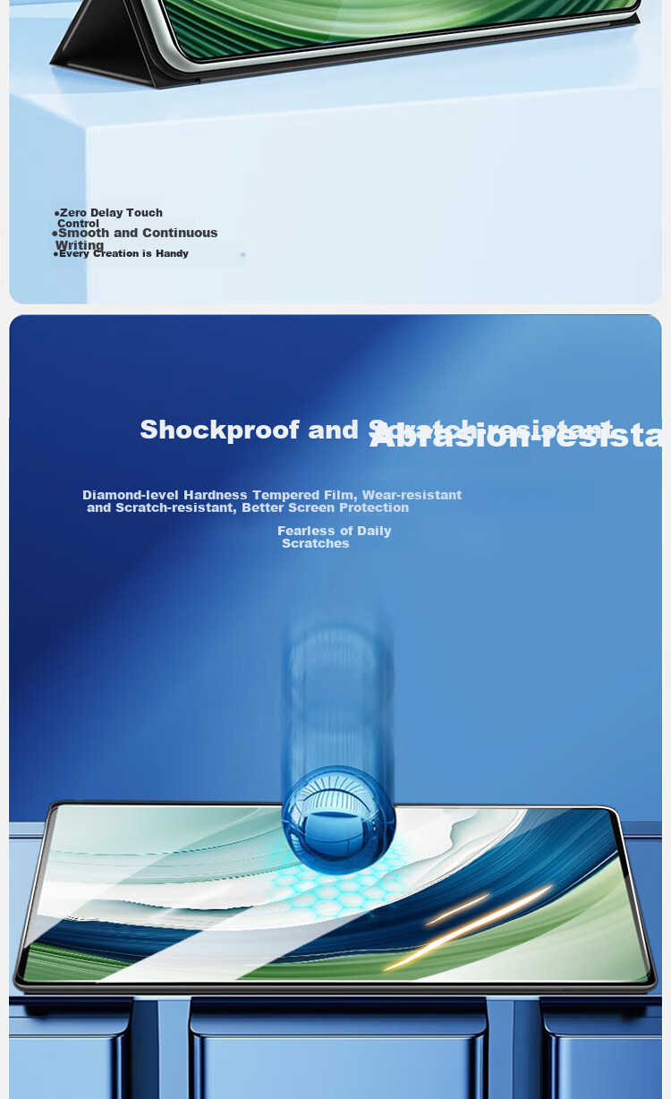 Защитная пленка ESCAPE из закаленного стекла для Huawei MatePad Pro 13.2, совместима с моделями 2025/23, полноэкранная защитная пленка высокой четкости для планшета 13.2 дюйма