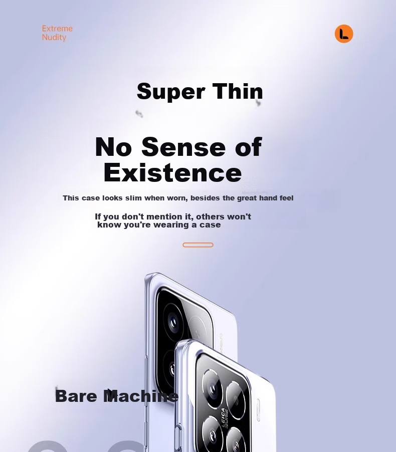 Противоударный чехол POZZO для Xiaomi 15, полностью прозрачный, защита от царапин и отпечатков пальцев