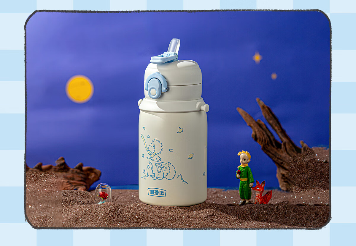 Термокружка THERMOS 316L из нержавеющей стали для детей, 520 мл, белая