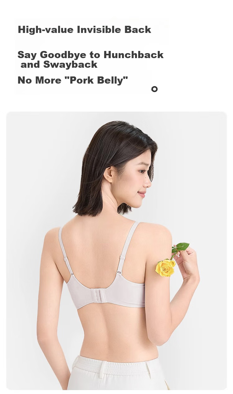 Бюстгальтер Dushiliren Push-Up Bra с мягкой поддержкой, бесшовный, дышащий, предотвращающий провисание, с боковой поддержкой, для женщин