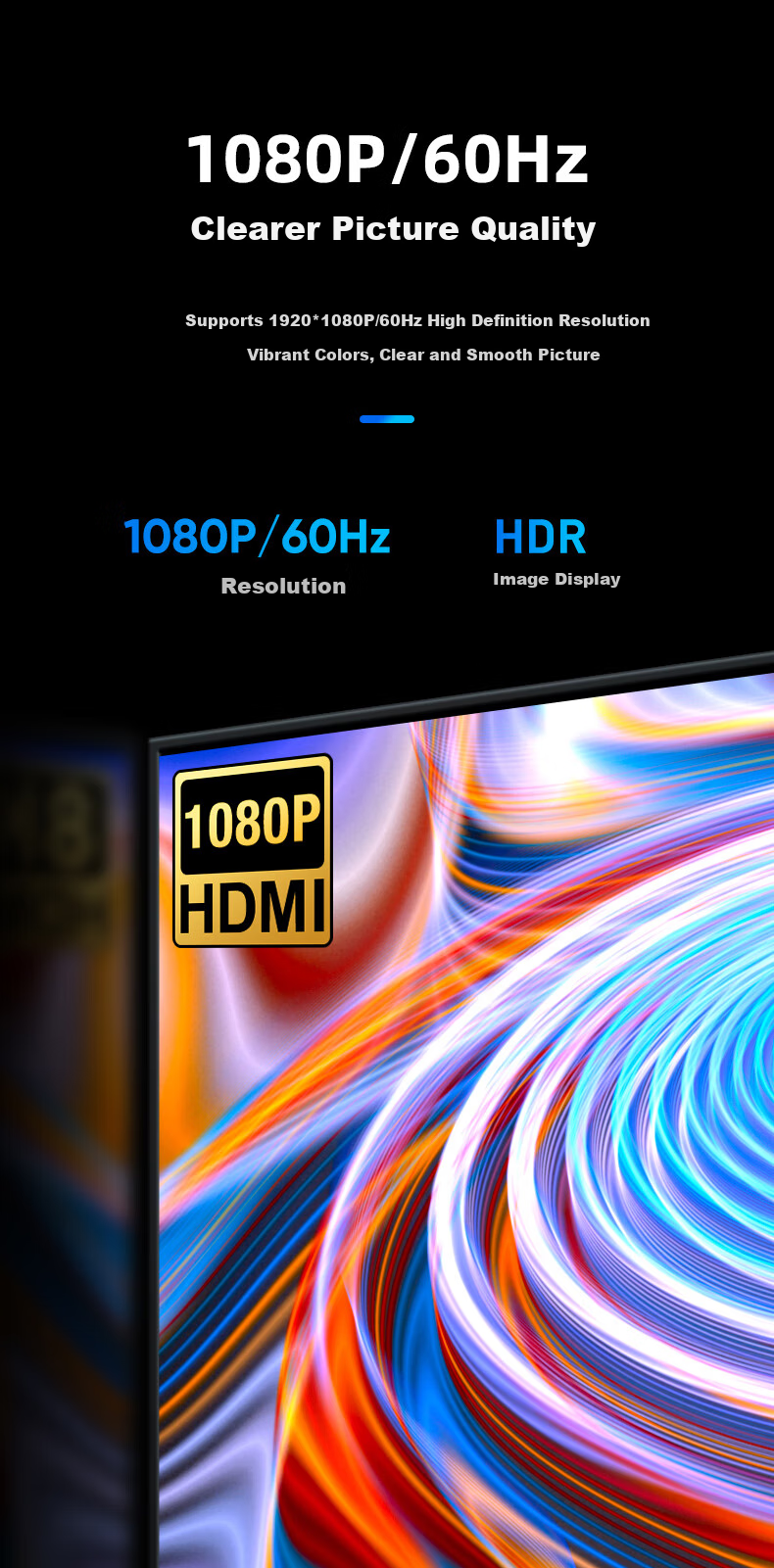 Кабель BIAZE USB 3.0 на HDMI, внешний видеоадаптер для ноутбука, компьютера, телевизора, проектора, 1 метр