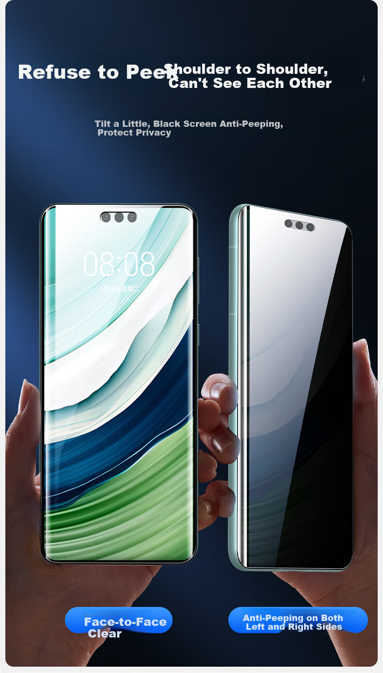 Защитная пленка Shanmo для Huawei Mate60 Pro, закаленное стекло, антиотпечатки, защита от падений, чувствительная к касанию, устойчивая к царапинам защитная пленка для смартфона Mate60