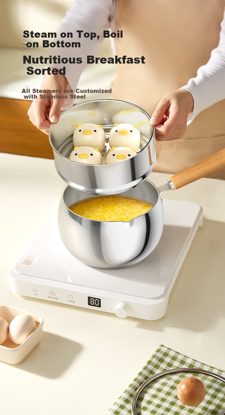 Молоковарка PLODON из нержавеющей стали 316L, 1.5 л, с крышкой, для детского питания