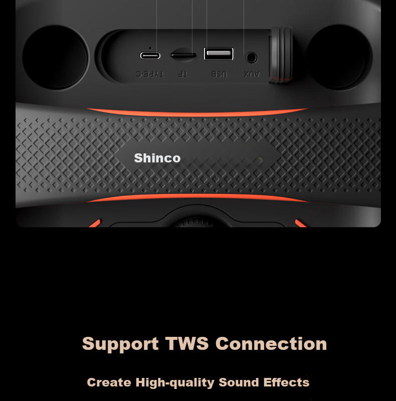Беспроводной Bluetooth-динамик Shinco ST-8, высокая мощность, портативный для улицы, домашний KTV, танцев, караоке, уличных танцев, прямой трансляции, квадратные танцы, автомобильный сабвуфер