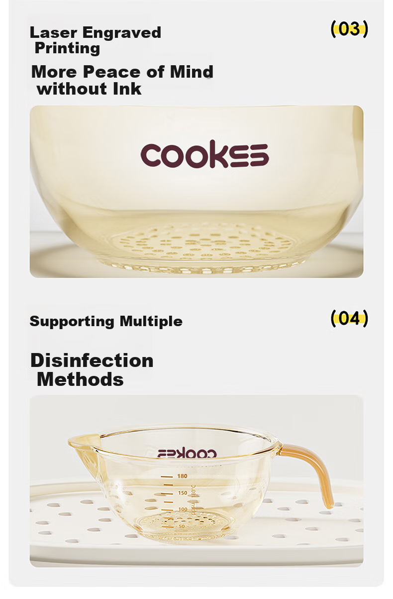 Детская посуда COOKSS, набор для кормления младенцев, миска для еды, поильник, ложка, лопатка, PPSU, от 0 месяцев, желтый