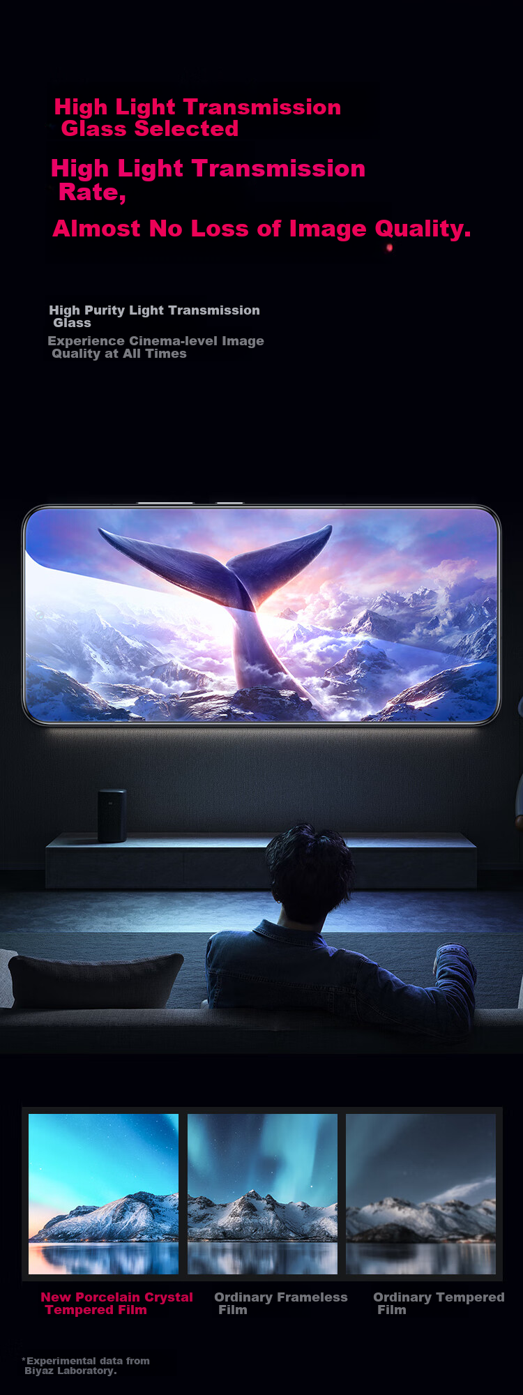 Защитное стекло BIAZE для OPPO A6 Pro и Reno14, набор из 2 штук, полное покрытие, защита от царапин и отпечатков пальцев