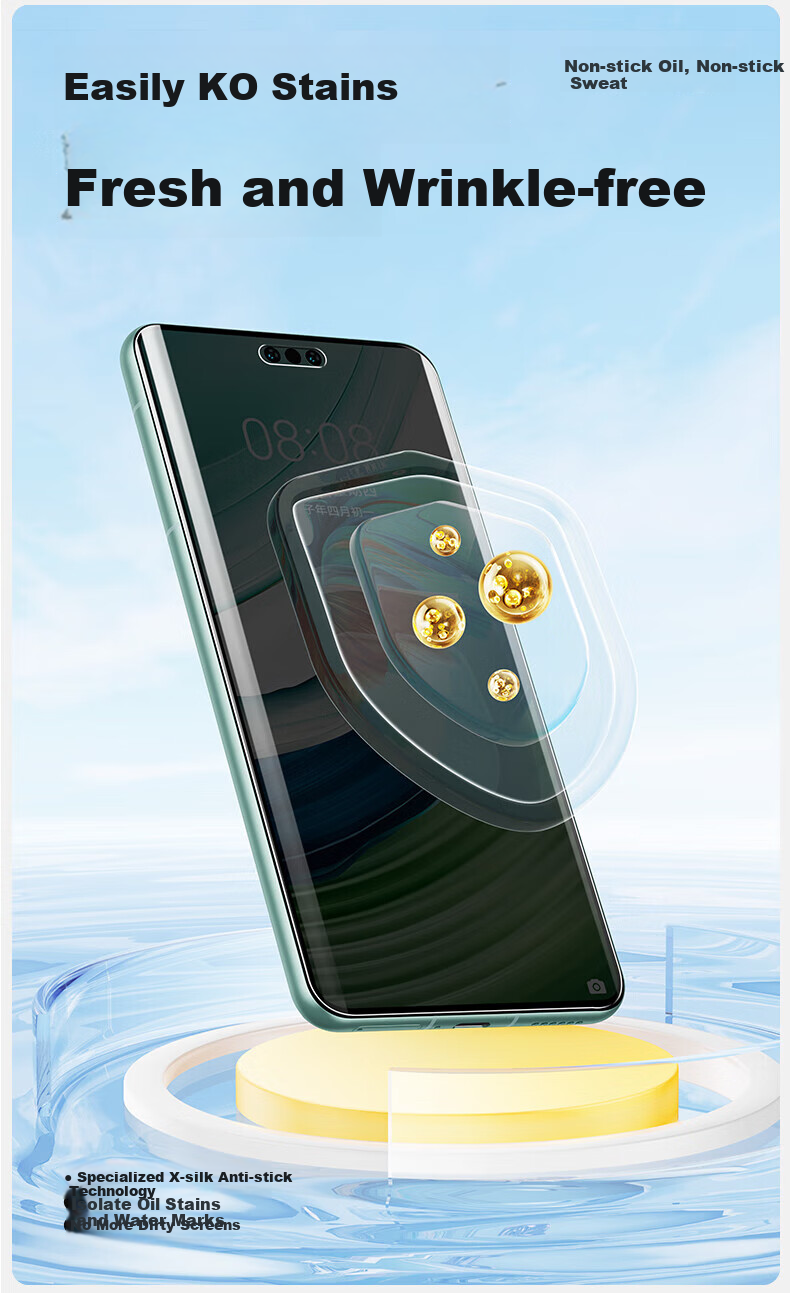 Защитная пленка Shanmo для Huawei Mate60 Pro, закаленное стекло, антиотпечатки, защита от падений, чувствительная к касанию, устойчивая к царапинам защитная пленка для смартфона Mate60