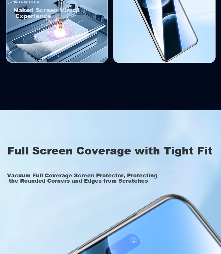Защитное стекло ESCAPE для Huawei Nova 14 Pro, полное покрытие, высокая четкость, защита от отпечатков пальцев, износостойкое, высокоалюминиевое стекло