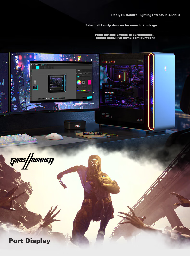 Игровой настольный компьютер Alienware Area-51 Legend, Intel Core Ultra 9, 64 ГБ ОЗУ, 2 ТБ SSD, RTX 5080, Windows 11 Home