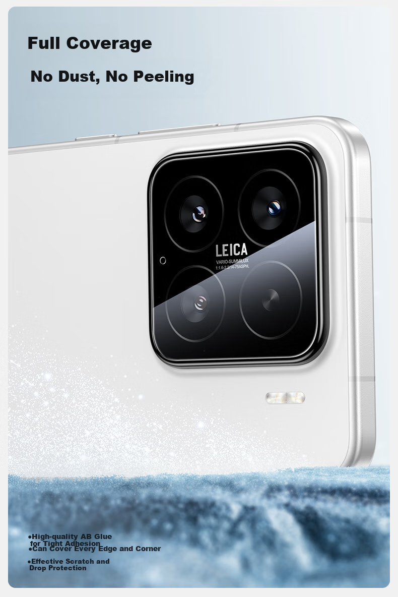 Защитное стекло для камеры Xiaomi Mi 15 Shanmo, полное покрытие, противоударное, алмазное, 1 шт.