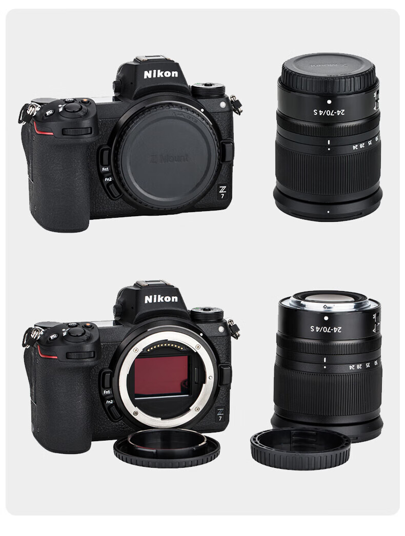 JJC L-RNZ Крышка корпуса камеры и задняя крышка объектива для Nikon Z-Mount