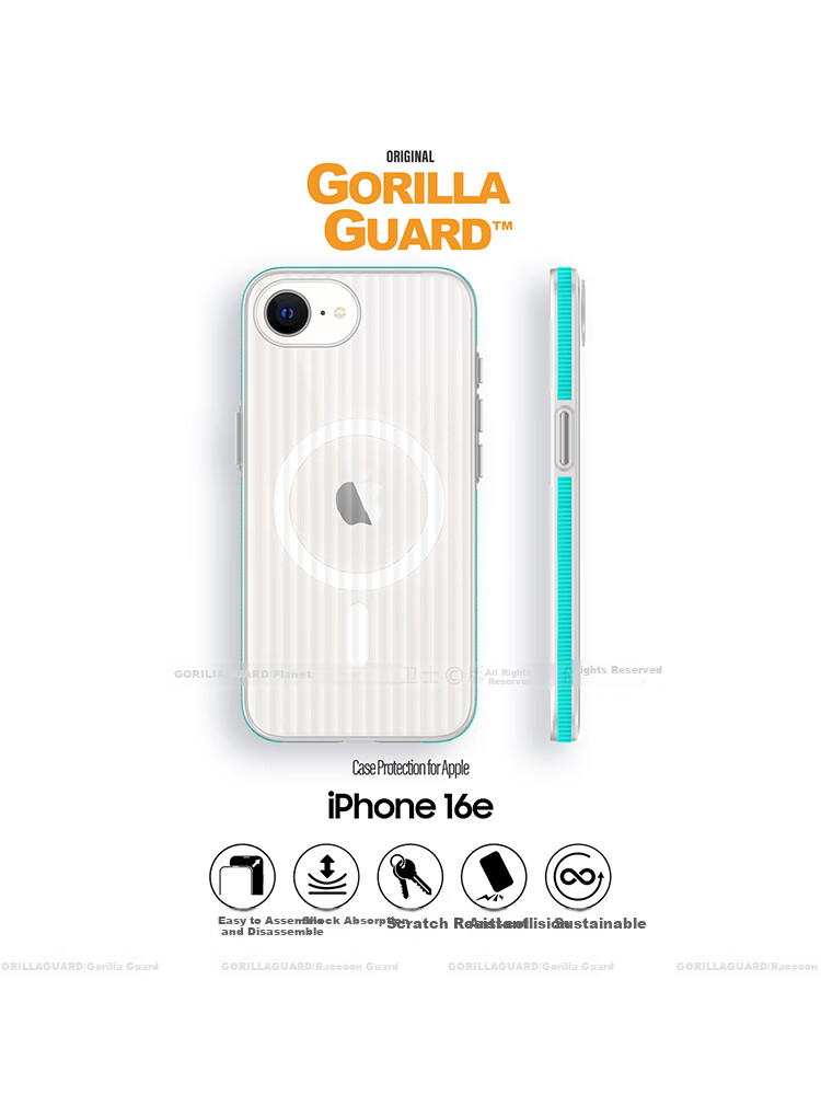 Чехол Xingqiuweishi для Apple iPhone 16e, ультратонкий, защитный, матовый прозрачный, синий
