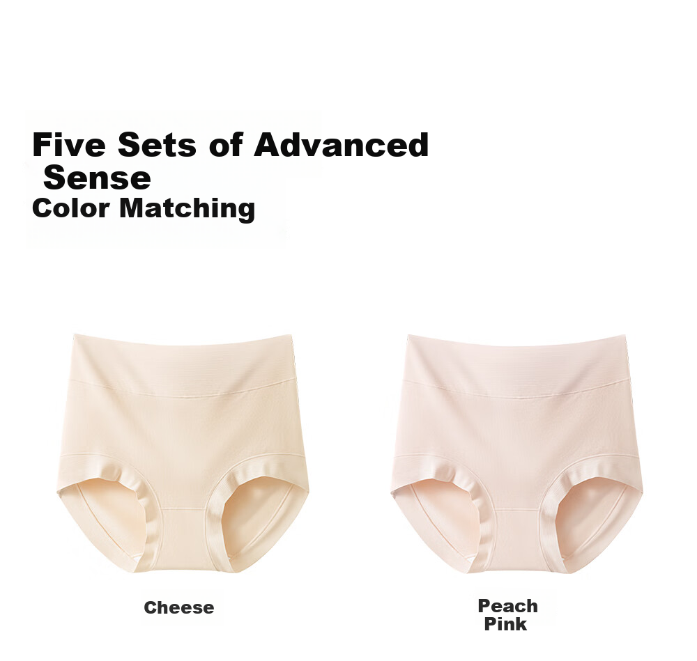 Женские трусы Guniangjia Xinjiang Long-Staple Cotton High-Waist Underwear, с легкой коррекцией живота, удлиненной ластовицей, антибактериальные, бесшовные, с высокой эластичностью, комфортные трусы большого размера