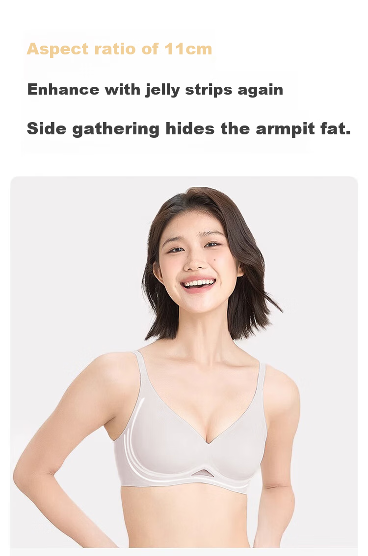 Бюстгальтер Dushiliren Push-Up Bra с мягкой поддержкой, бесшовный, дышащий, предотвращающий провисание, с боковой поддержкой, для женщин