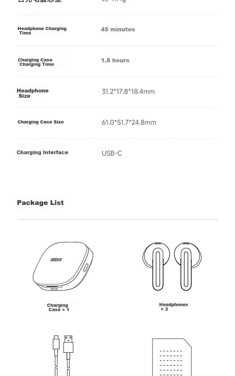 Беспроводные наушники MI Redmi Buds 7S, полувкладыши, с активным шумоподавлением, Bluetooth 5.4, черный