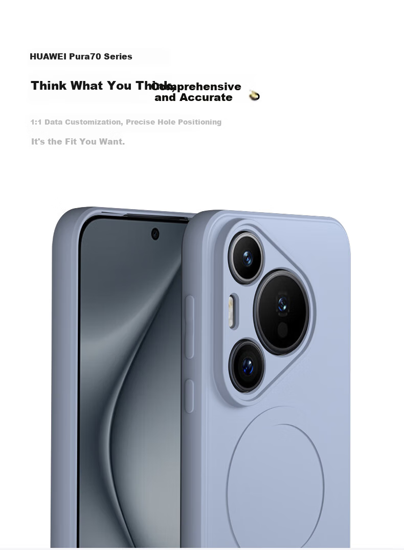 Чехол KEKLLE со встроенной магнитной системой MagSafe для Huawei Pura70, защитный чехол из жидкого силикона, полный охват, мягкий, вишневый цвет