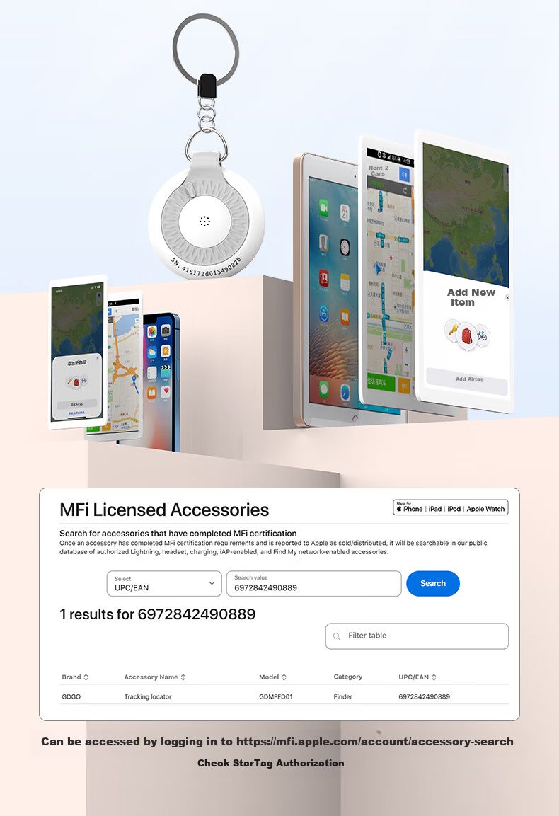 GDGO AirTag Tracker Anti-Loss Device для пожилых, детей, домашних животных, электровелосипедов, брелоков, рюкзаков, кошек, собак, трекер для домашних животных