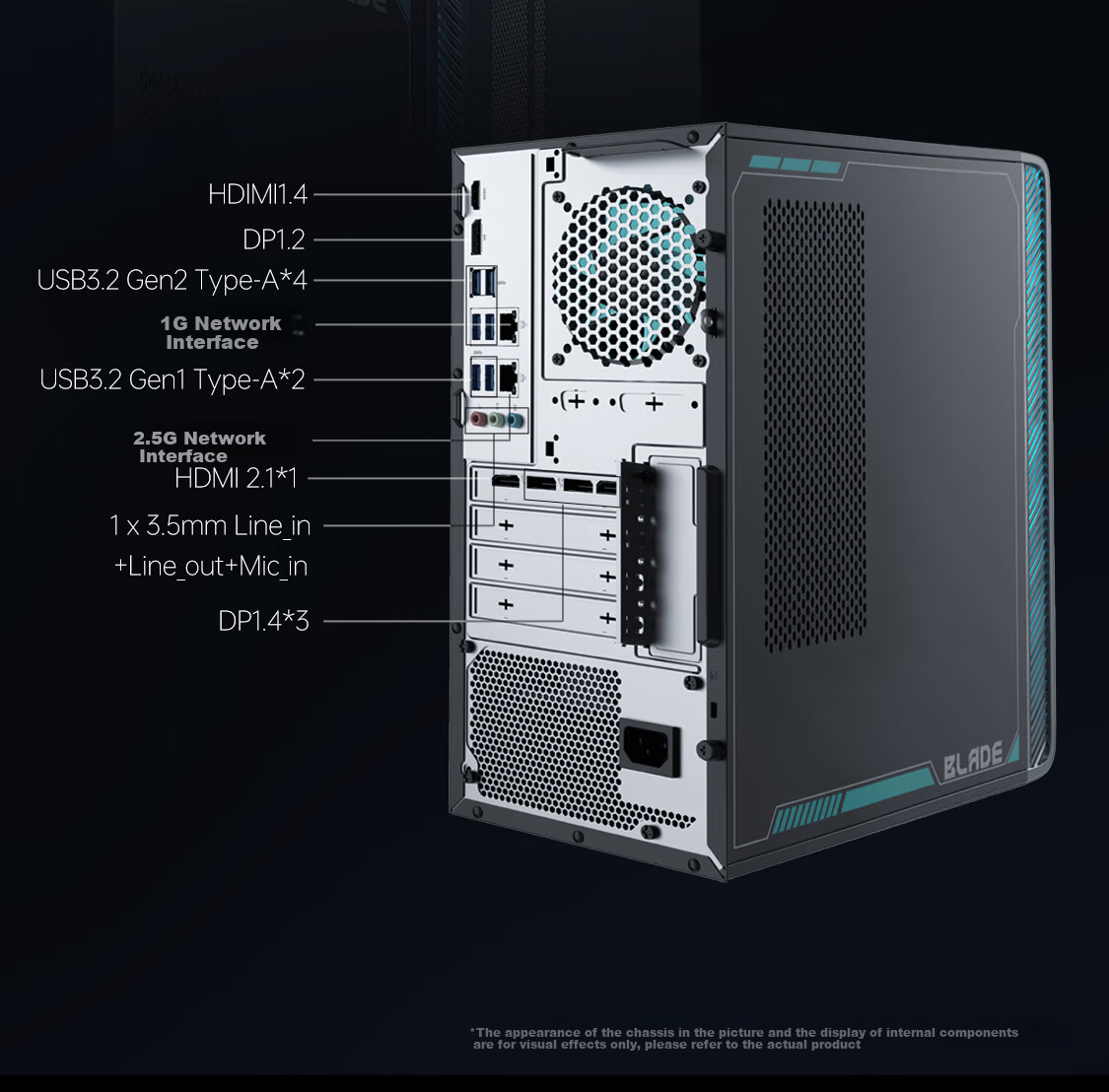 Игровой компьютер ThundeRobot Black Knight Hunter Blade, Intel Core i7-13650HX, 16 ГБ DDR5, 1 ТБ SSD, RTX 4060, Windows 11 Home
