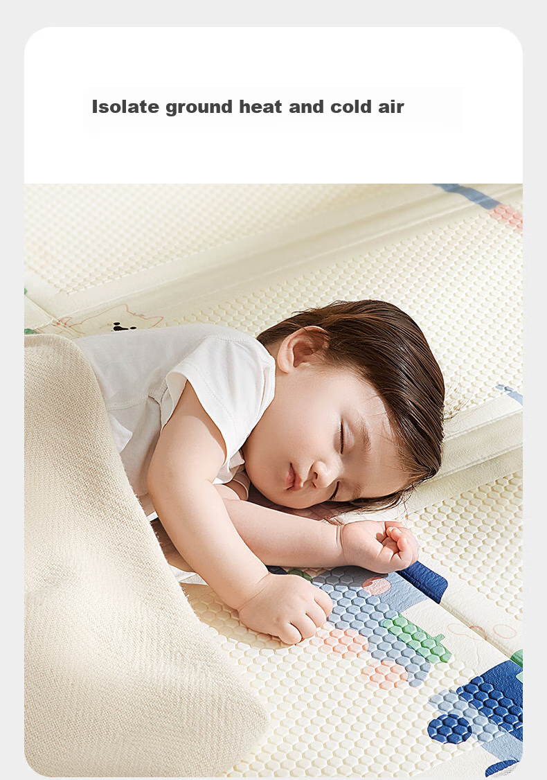 Детский развивающий коврик babycare Kekena Xiaodao 150x180x2 см, антибактериальный, складной