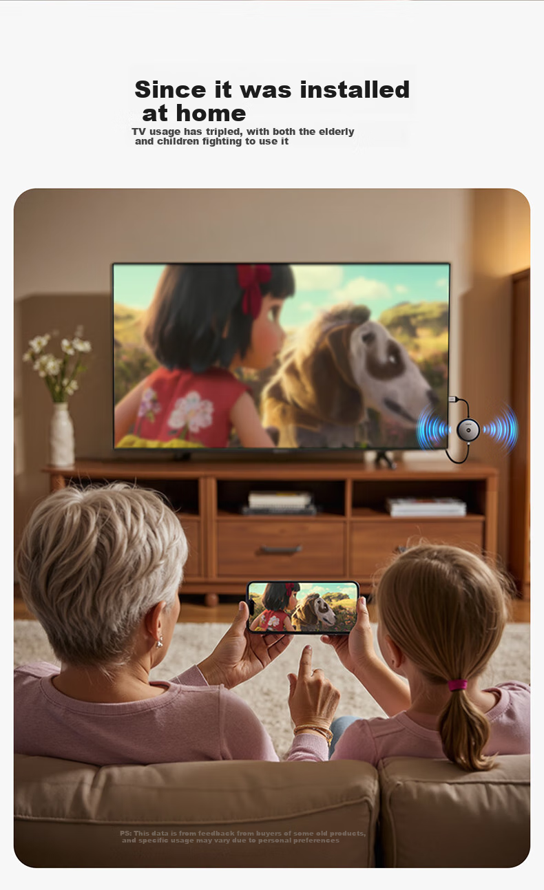 Беспроводное устройство передачи изображения Llano S450, 4K HD, HDMI, для телефонов Apple/Huawei, компьютеров, ноутбуков, подключение к ТВ, мониторам, проекторам