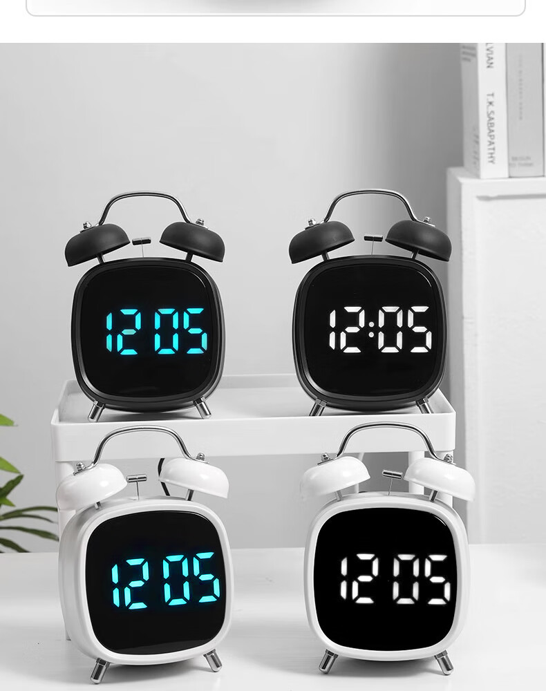 Будильник Timess для школьников и детей, электронный громкий, с голосовым управлением, новая модель 2025, прикроватный, подарок на Новый год