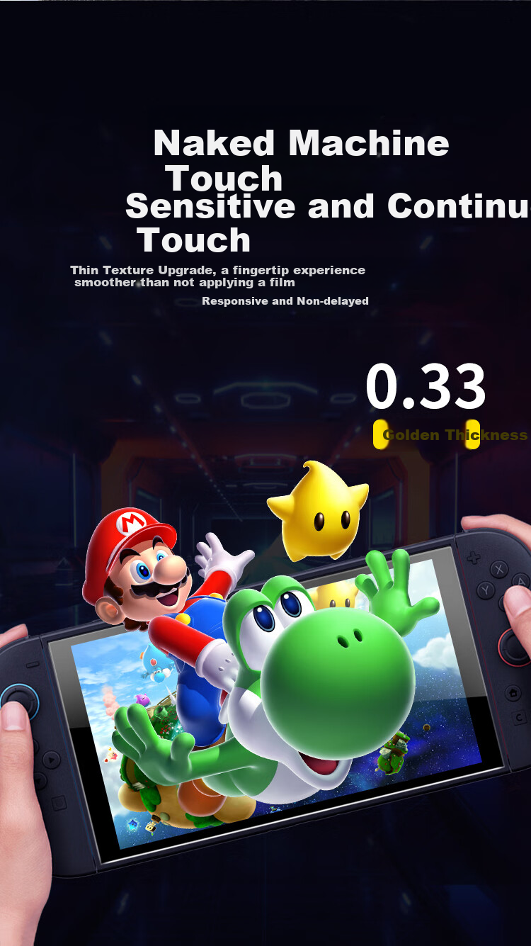 Защитная пленка BUBM для Nintendo Switch2 OLED, закаленное стекло HD, защита экрана, стикер для игровой консоли, с камерой для автоматической очистки от пыли