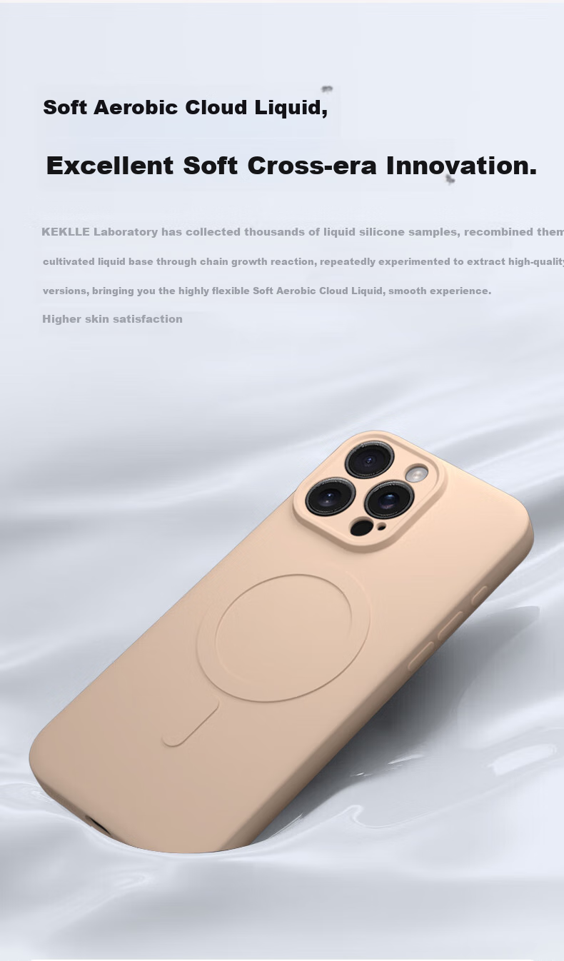 Чехол KEKLLE для iPhone 13 Pro, силиконовый, с магнитами MagSafe, противоударный, противоскользящий, лавандовый