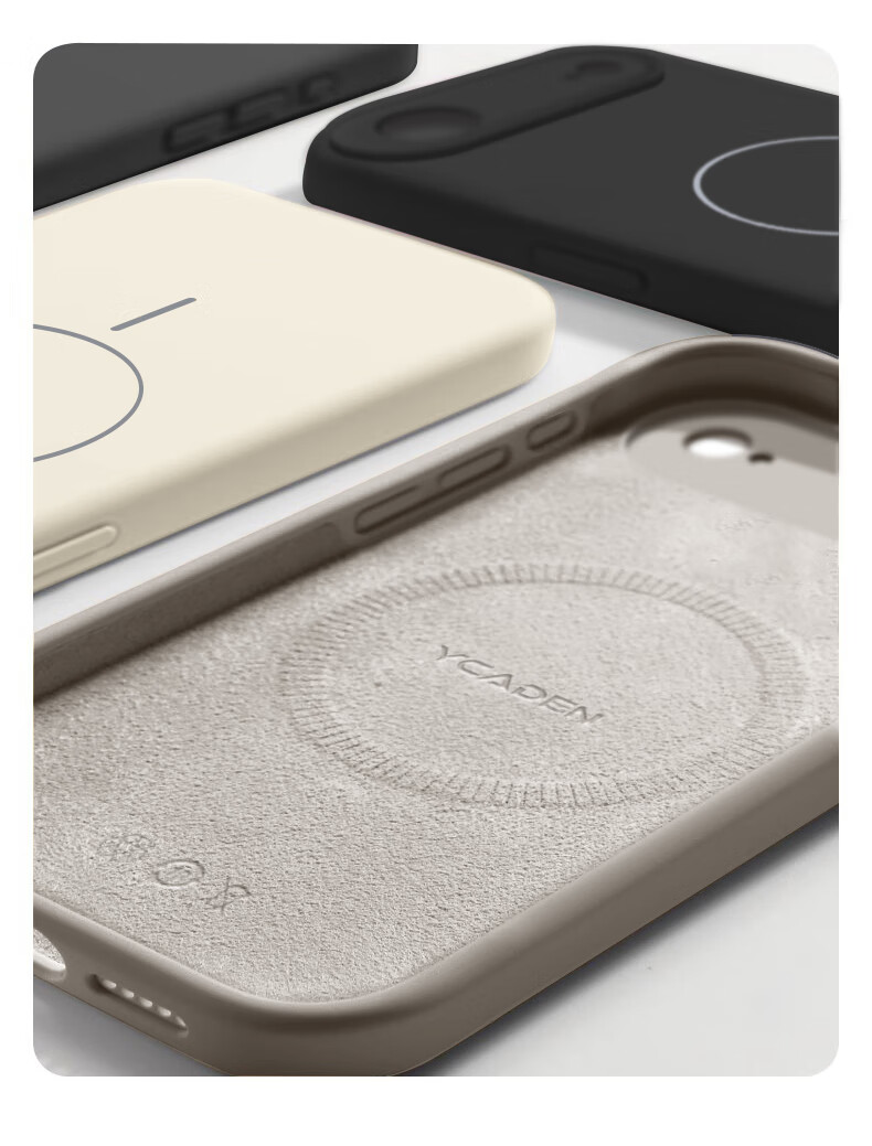 Чехол NEYAA для iPhone 17 Air, защита камеры, ультратонкий, Magsafe, жидкий силикон, противоударный, графитовый черный