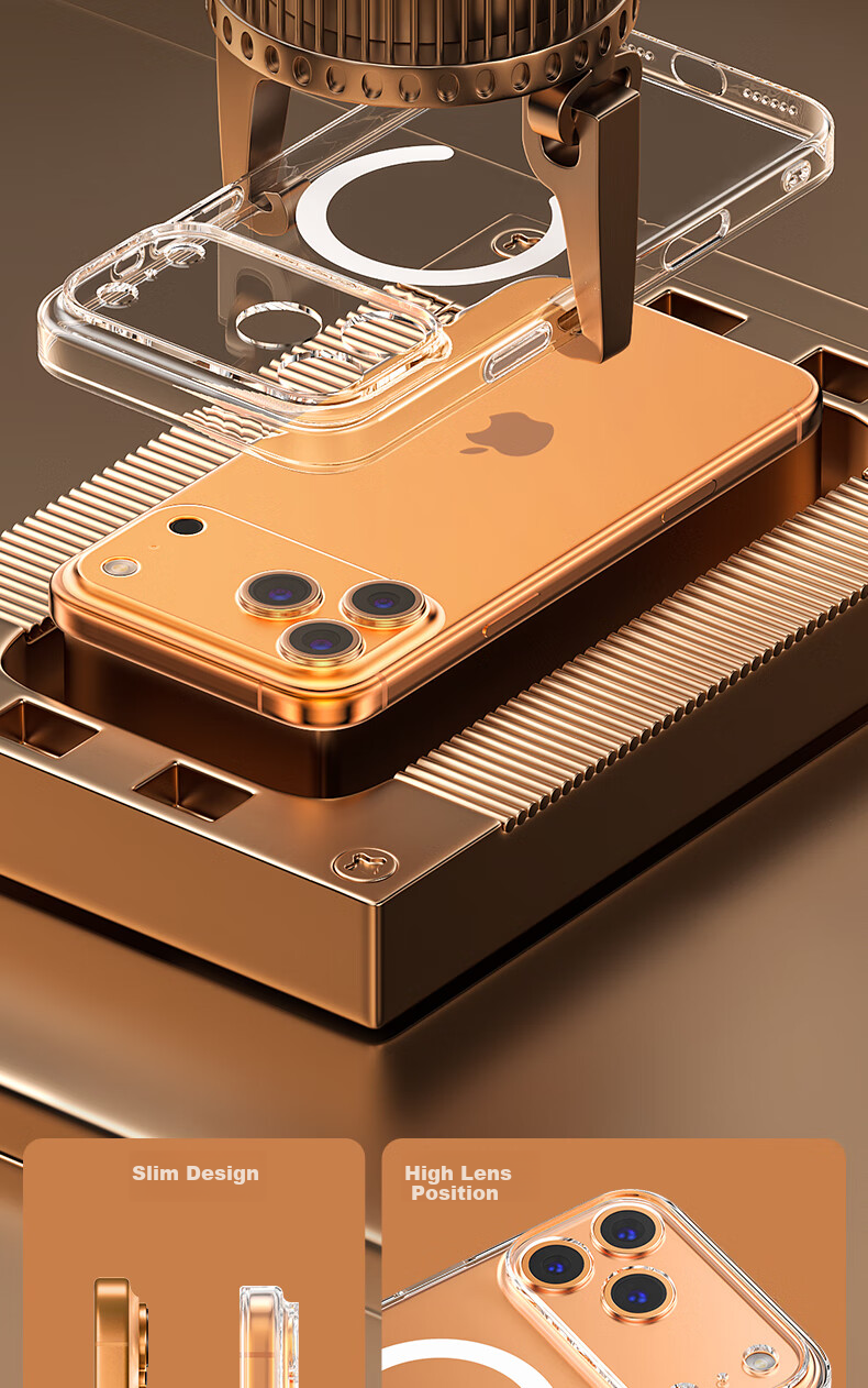 Чехол для Apple iPhone 17 Pro Max Memumi, ультратонкий, прозрачный, с магнитной зарядкой MagSafe, защита от пожелтения, ПК