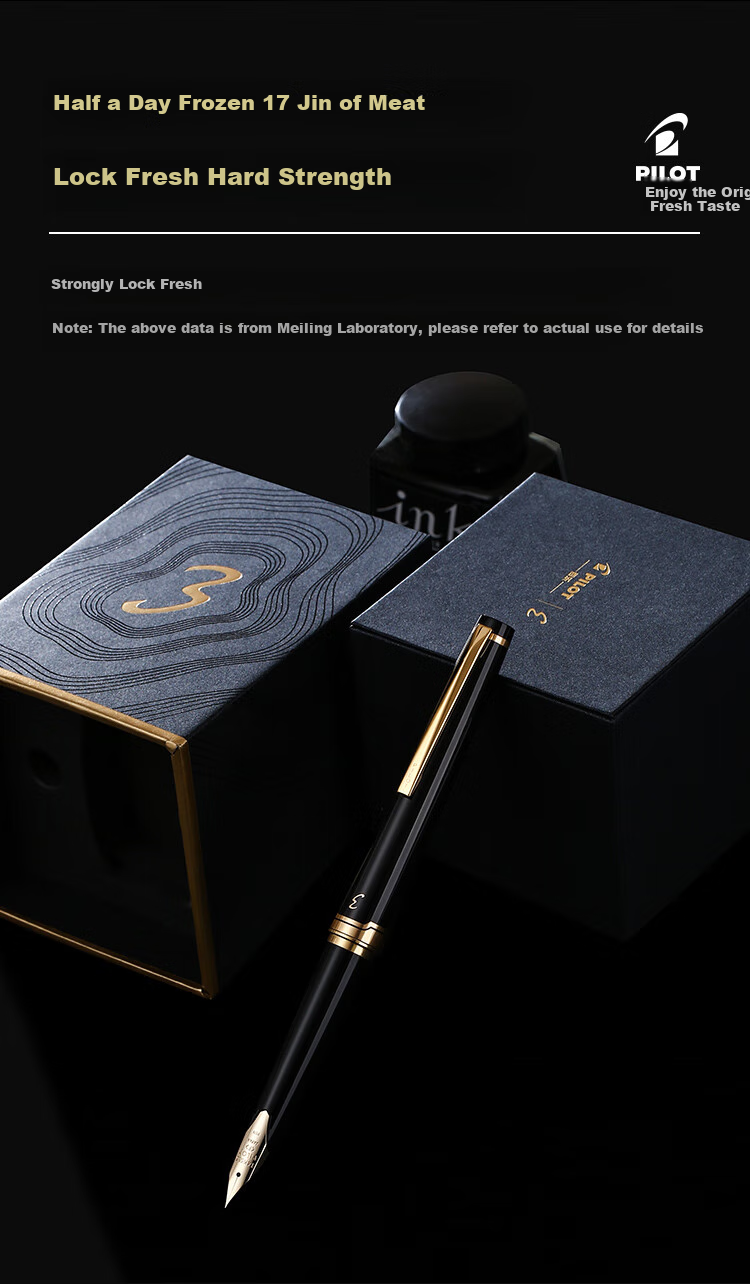 Перьевая ручка PILOT Elite95s, 14 карат, золото, чернила, для каллиграфии, бизнеса, шампань