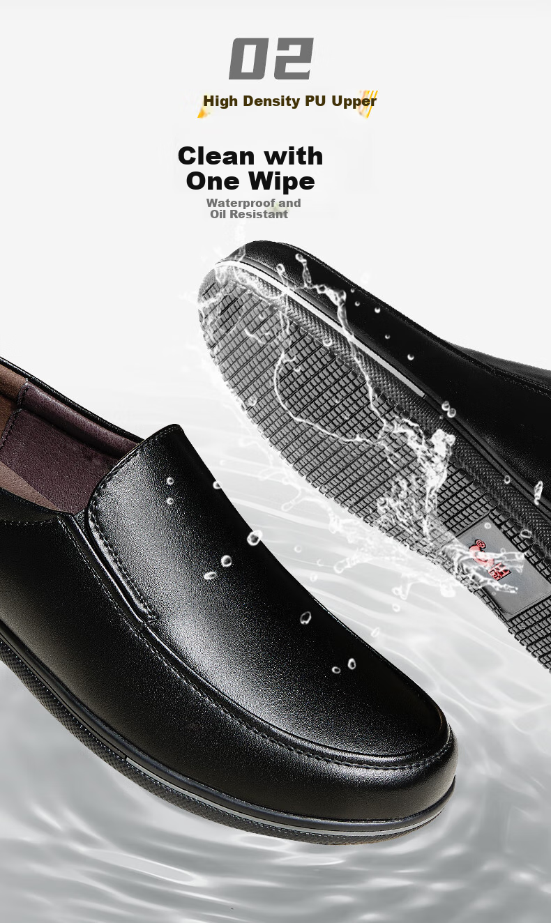 Рабочая обувь Chuwang Chef Shoes для мужчин, нескользящие, водостойкие, маслостойкие, кожаные туфли для кухни и отеля, модель 5222, размер 35