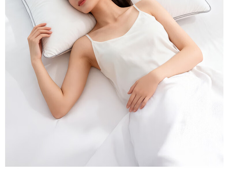 Подушка Mercury Home Textiles Memory Fiber, антибактериальная, защищающая от клещей, 100S хлопок, класс А, поддержка шеи, машинная стирка, 48x74 см