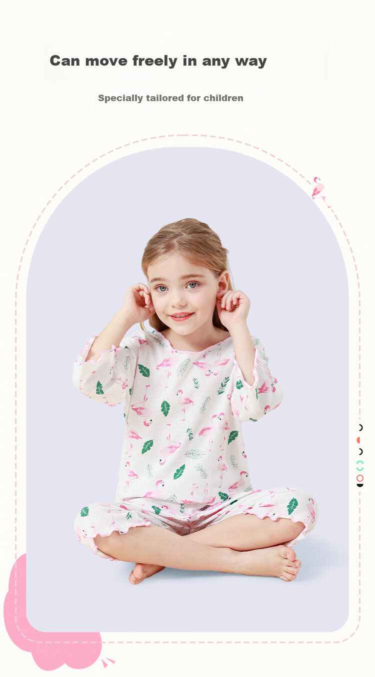 Комплект детской пижамы DEESHA из 100% хлопка для девочек, летний костюм с шортами и футболкой, размер 160, дизайн "Сладкий сад"